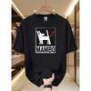 Camiseta Mambo para Hombre - Divertido Dibujo de Perro, Moderna y Divertida, Cuello Redondo, Mangas Cortas para Verano, Camiseta Casual