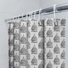 Bathroom Shower Curtain Vintage Gothic Pattern Washable Decor Waterproof Fabric Liner