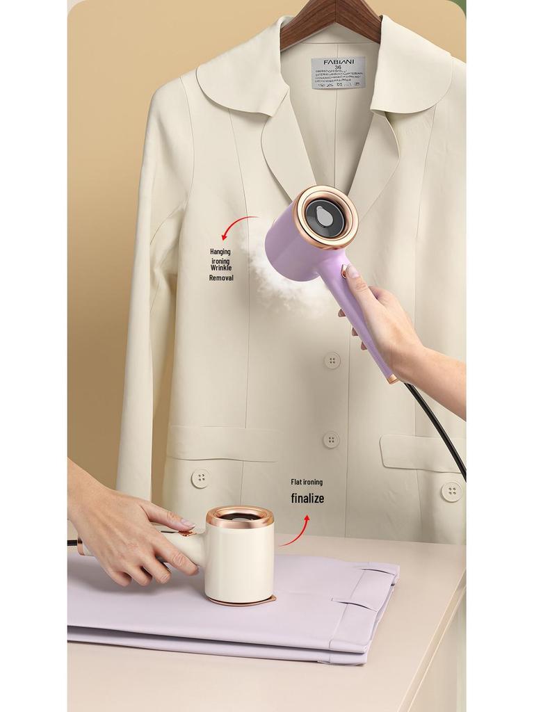 Portable Handheld Garment Steamer & Iron with Rotating Head for Dry and Wet Use