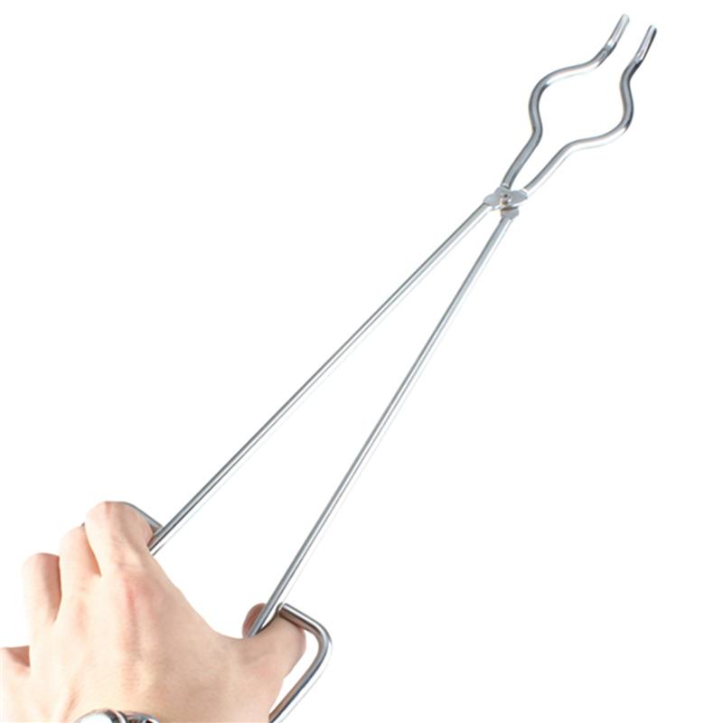 A96I-5Stk 45cm Edelstahl Tiegelzange Klemme Schmelzofen Zangenhalter