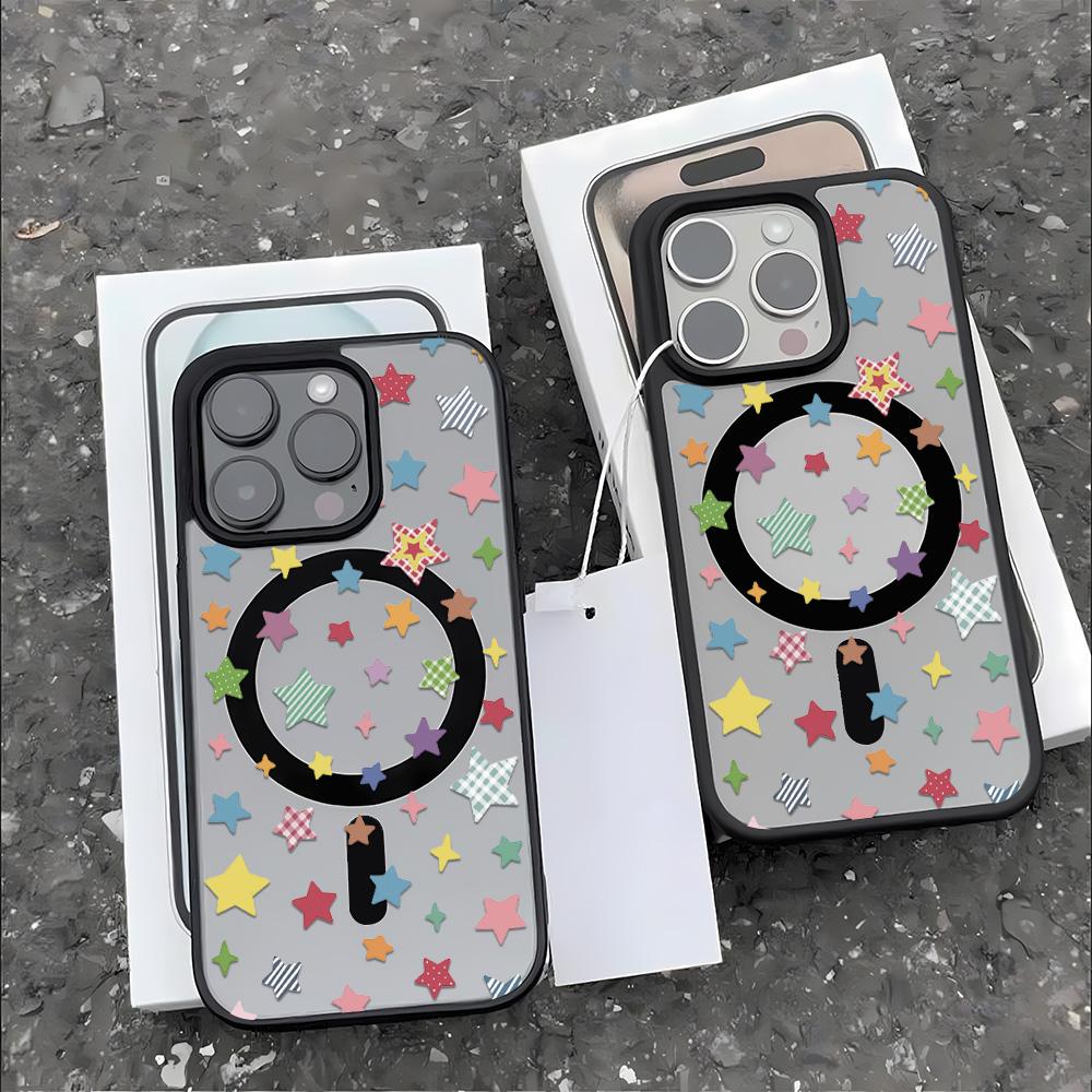 Magnetic Phone Case for iPhone  11 12 17 14 15 Pro Max 15 14 16 Pro13 14 15 16 Shockproof Case Mag-Safe Magnetic Ring Back Cover
