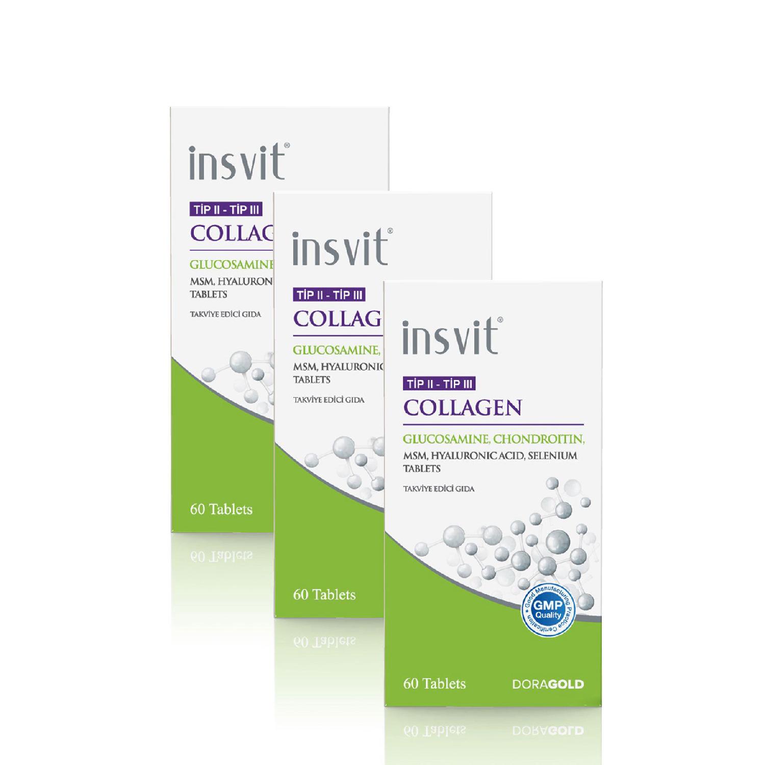 

Type 2 Types 3 Collagen Hyaluronic Acid Glucosamine Chondroitin Msm Vitamin C Collagen Tablet 3