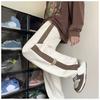 Vintage Comfortable  Wide Leg Pants for Women High Waist Patchwork Trousers