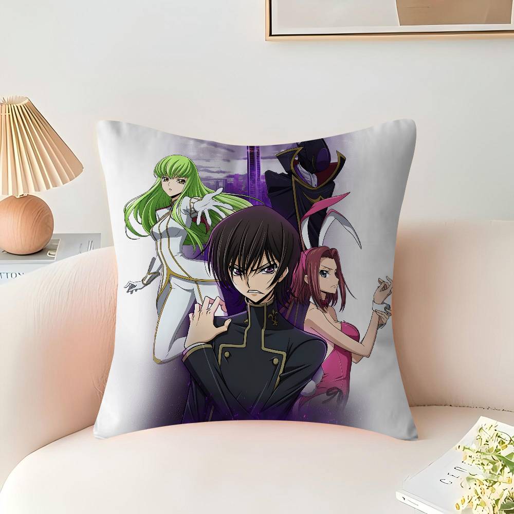 Anime C-Code Geass Lelouch Stitch Lucky Dragon Pillow Cover Sofa Cushion Cover Home Room Decoration Children Gift