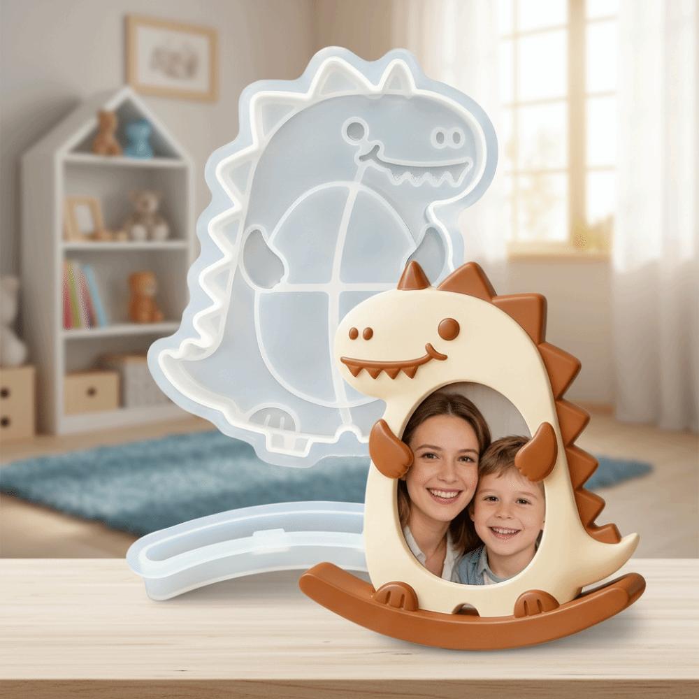 Flexible Seesaw Animal Photo Frame Mold Animal Theme Plaster Picture Frame Mold  Handmade Project