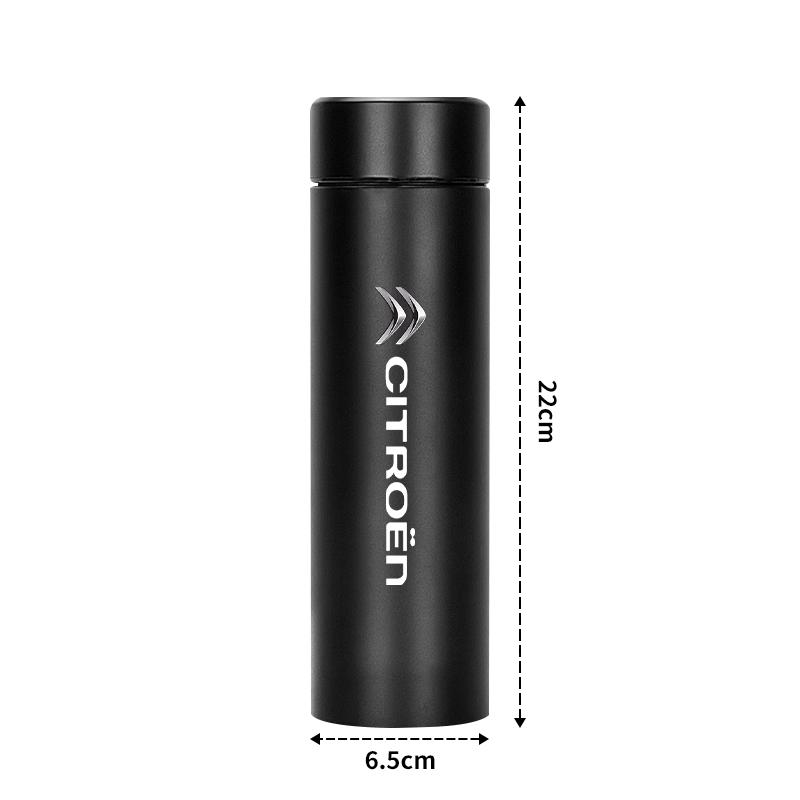New Car Smart Thermos Mug Insulation Cup Led Digital Temperature Display For Citroen C4
