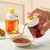 Refillable Press Type Glass Oil Bottle 100ml Oil Control Bottle Portable Oil Dispenser  Vinegar