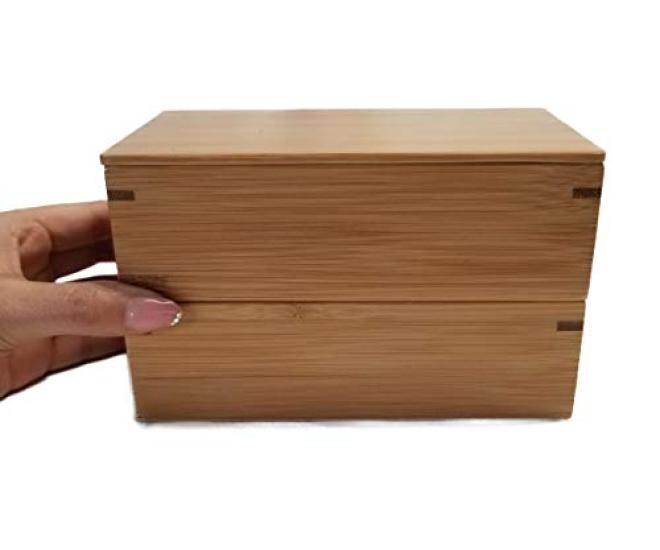 Kikusui Domestically Made In Japan Susu Square Long Two-Tier Lunch Box