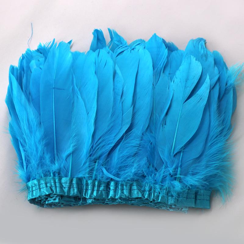 Flowing Fabric Strips & Colored Goose Feather Ribbon for Wedding Dress DIY and Crafting Accessories