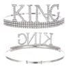 Men's Birthday King Crown and Sash Set - Party Hat Headdress for Cake Celebration