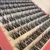 Natural Eye Manga False Eyelashes Cluster Fake Eyelashes Curling Up Long And Thick Lashes Volume Mixed Tray Natural Lashes