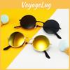 Trendy Retro Childrens Round Frame Sunglasses Colorful Lenses For Boys Girls