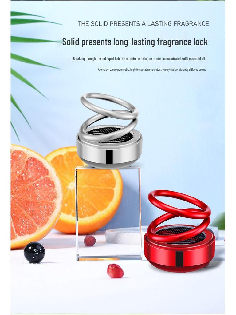 Double Ring Suspension Car Air Freshener & Perfume Holder for Interior Decoration