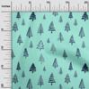 oneOone Cotton Flex Aquamaringrüner Stoff, Baum-Nähstoff, Meterware, bedruckt, DIY-Kleidung, Nähzubehör, 101,6 cm