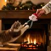 Cat Chew Toys for Teeth Cleaning Christmas Catnip Toy Indoor Cats, Stuffed with Mesh Natural Filled Tube, Interactive Flexible Tube Bell Kittens