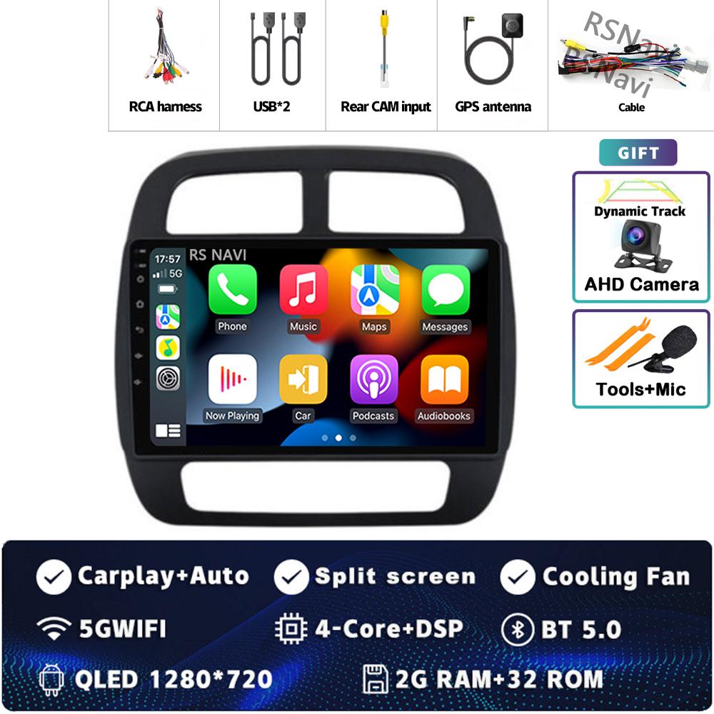 

Android 14 Carplay Car Radio для Renault KWID K-ZE Dacia Spring 2015 - 2019 Мультимедийный видеоплеер Навигация GPS Стерео DVD BT