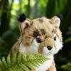Jouets Peluches Léopard Jaune Kawaii Poupées Animales Réalistes Amusantes Peluche Douce Respectueuse de la Peau Ornements Anniversaire pour Enfants
