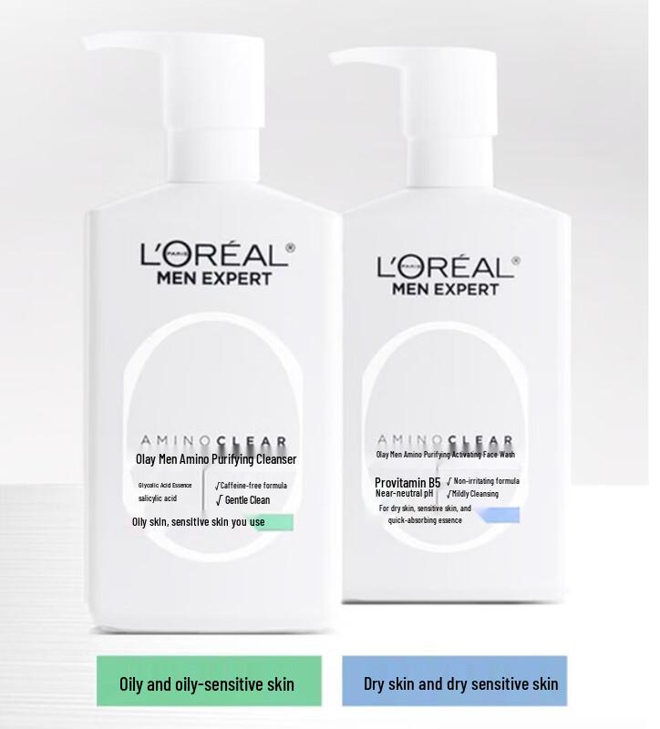 

L Oréal Men Expert Amino Acid Gentle Oil Control Facial Cleanser