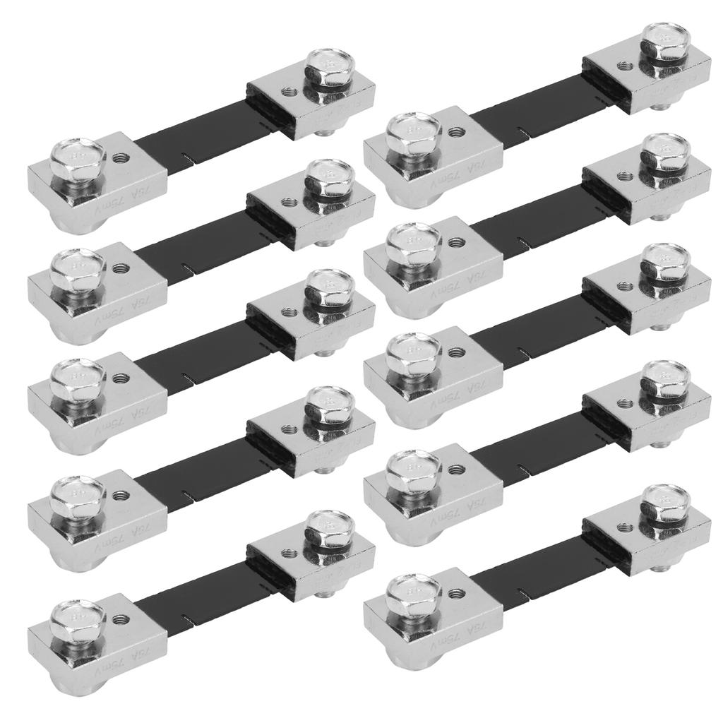 10PCS 75mV DC Current Shunt Resistor Resistance Manganese Copper Alloy for Ammeter Shunt FL?2 75A