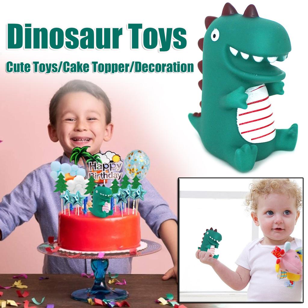 Cartoon Toys Dinosaur Cake Topper Handmade Party Decoration Wedding Birthday