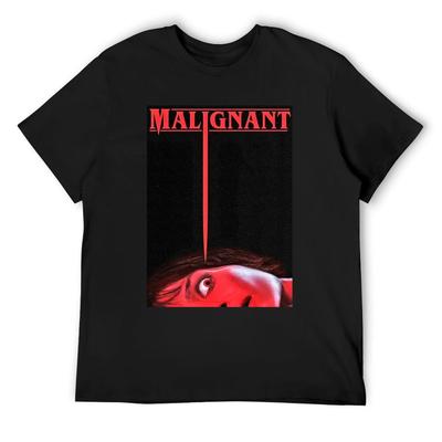 Malignant Horror Movie Poster T-Shirt Graphic T Shirts Hippie Clothes Blacks Men's T Shirts