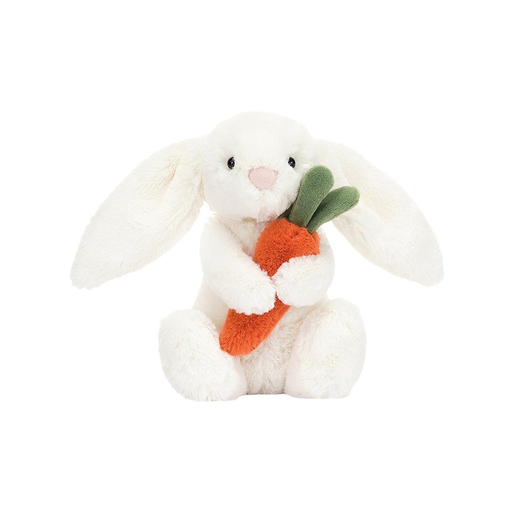 

JELLYCAT Bonnie Rabbit Series Holding Radish Comforting Doll Plush Doll 18cm Height Box Not Included