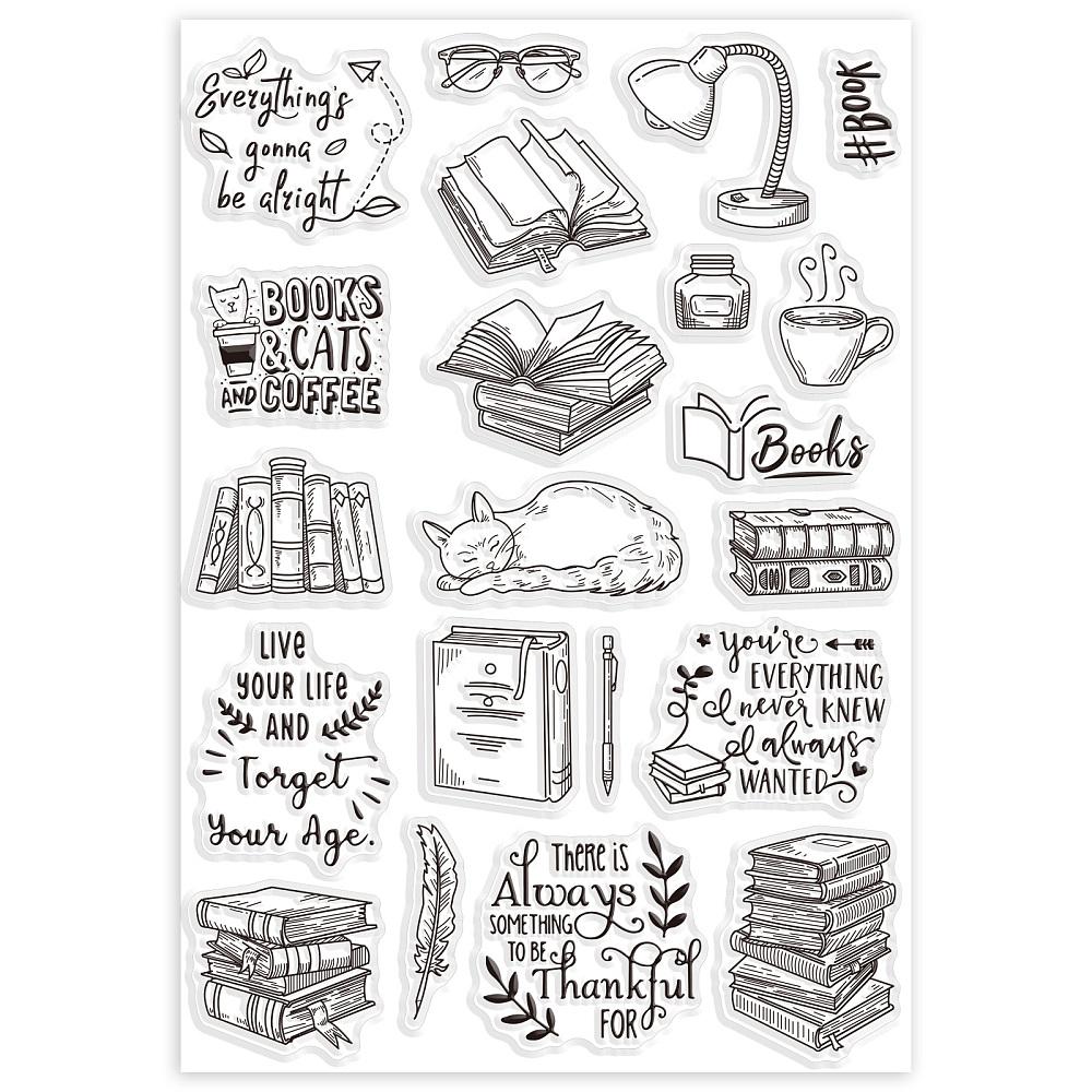 PVC Stamps for DIY Scrapbooking Photo Album Decorative Cards Making Stamp Sheets Film Frame Book 21x14.8x0.3cm