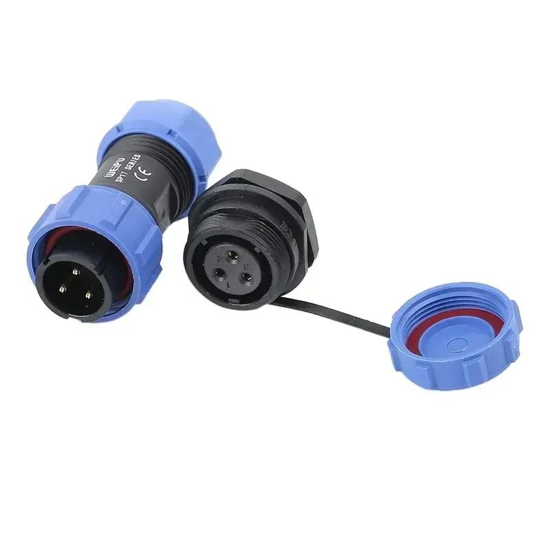 WEIPU SP17 SP1710 SP1712 IP68 Waterproof Aviation Connector Male Plug Female Socket Adapter 2 3 4 5 7 9 10 Pin For Medical LED
