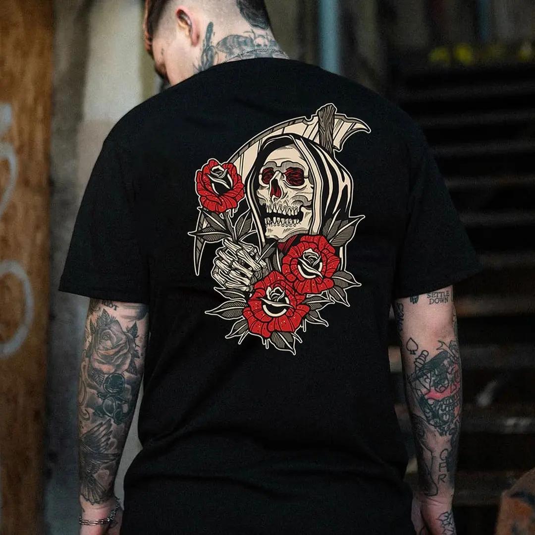 

2024 Лето Популярный Бренд Уникальный Дизайн Топ Быстросохнущий Короткий Рукав Мужская Футболка Повседневная Модная Уличная Мягкая Удобная Одежда XXXXXL чёрный