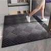 Thick Durable Absorbent Entrance Pad, Modern Non-Slip Rubber Bathroom Mat, Beveled Edge for Indoor Porch Terrace