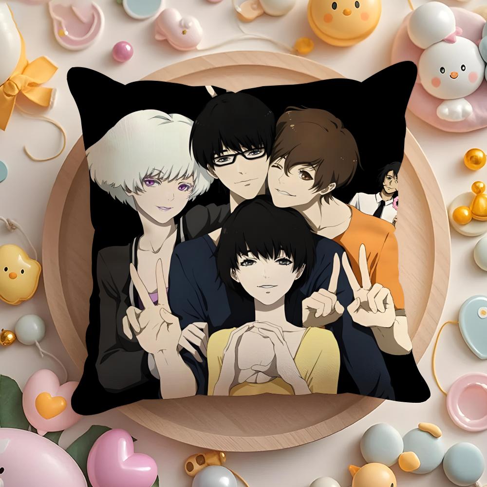Anime Z-ankyou No T-Terror Cushion Cover Home & Car Multi-Scene Pillow Cover - Reversible, Soft & Durable for Daily Use
