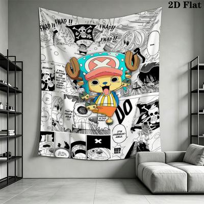 Tony Tony Chopper Arazzo da Parete Appeso Estetico Coperta in Tessuto Stampato Arazzi Decorativi per Camera da Letto Soggiorno Decorazioni per la Casa