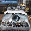 3PCS Assassin Game Printed Bedding Set For Bedroom Dormitory, Includes 1 Duvet Cover & 2 Pillowcases for All Seasons Home Decor Fan Gifts
