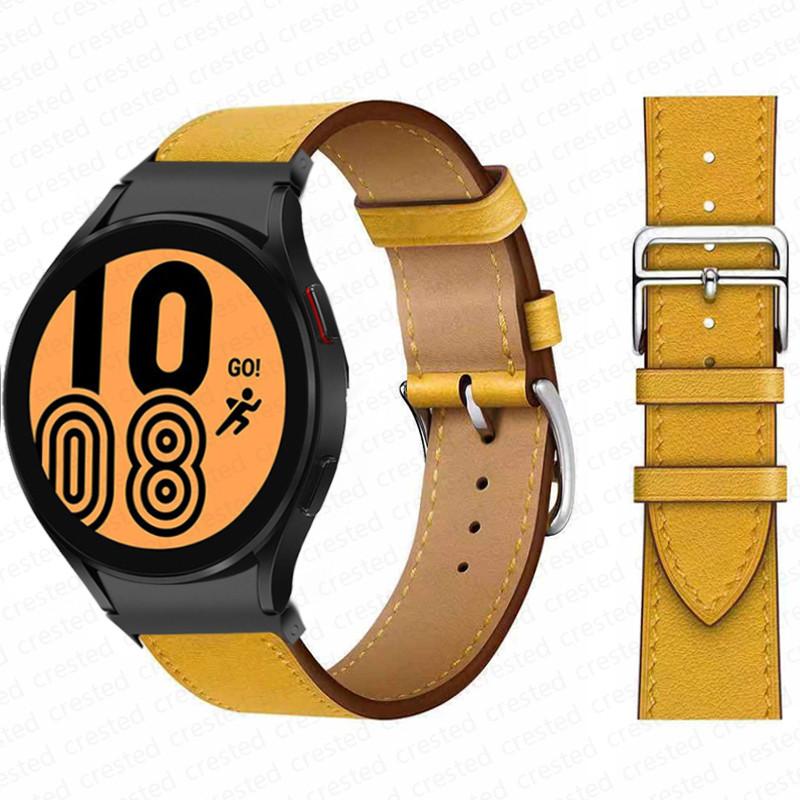 20mm Armband für Samsung Galaxy Watch 6 4 classic/5 Pro 44mm 40mm 47mm 43mm 45 Ohne Lücken Lederarmband Correa Galaxy Watch 6 Armband