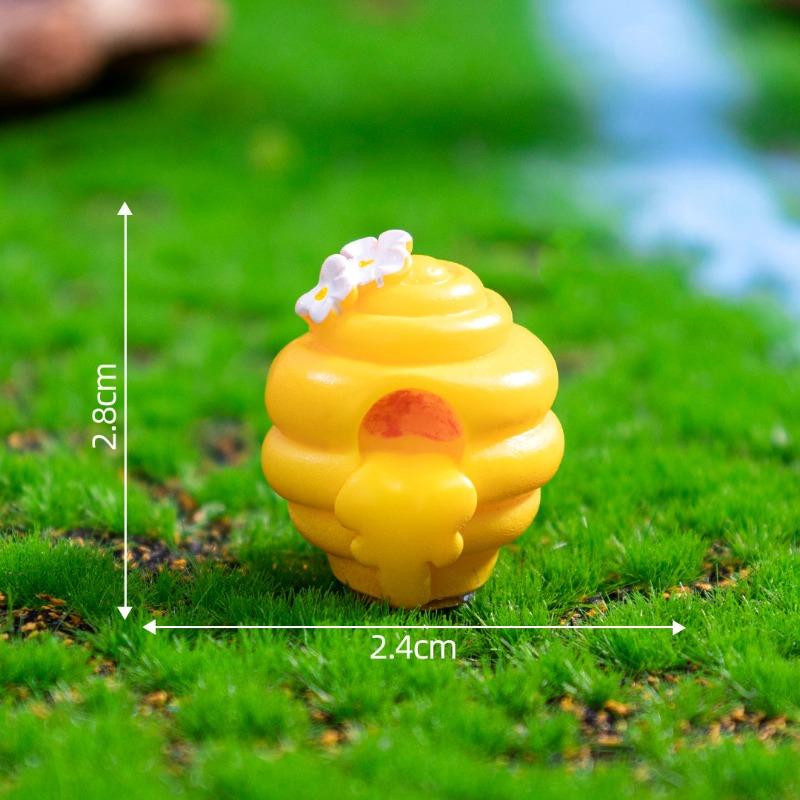 Urocze i Żarłoczne Figurki Małych PszczółekUrocze Ogrodowe Mikro-krajobrazy Dekoracyjne Wiszące Akcesoria Ekologiczna Butelka Małe Ozdoby