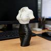 Statue de buste féminin Imprimée en 3D Figurine de buste professionnelle Art du corps humain Vase Porte-pinceaux de maquillage Stylo pour Décoration de bureau à domicile