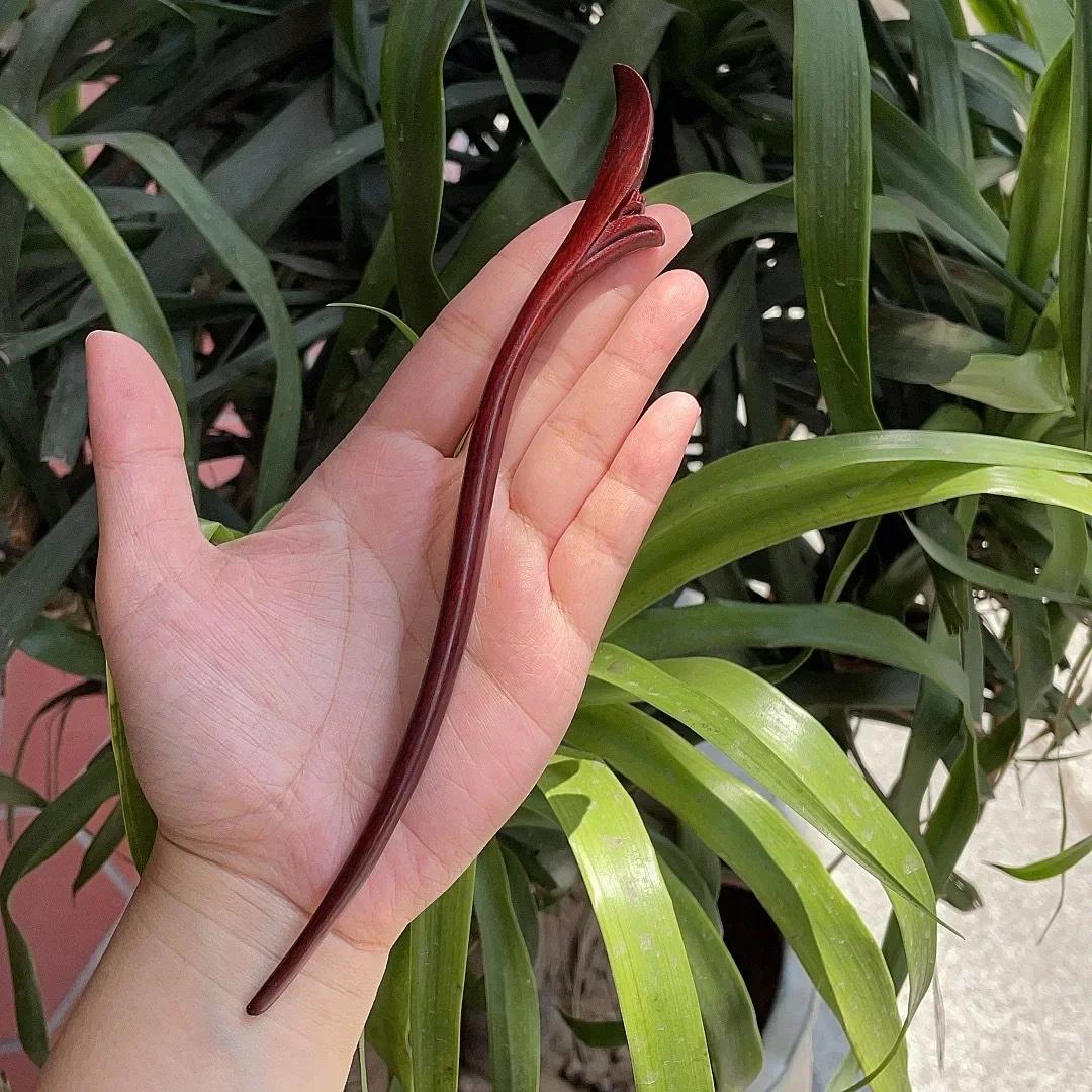 

Резная шпилька ручной работы в китайском стиле ретро из персикового дерева, ажурная шпилька для волос, женские инструменты для укладки волос, аксессуары для волос