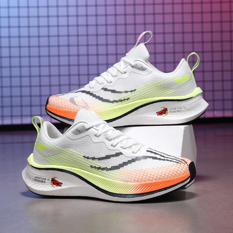 

Новые мужские и женские сетчатые спортивные кроссовки 2025 года с подошвой из попкорна, легкие, амортизирующие, повседневные кроссовки для бега 34