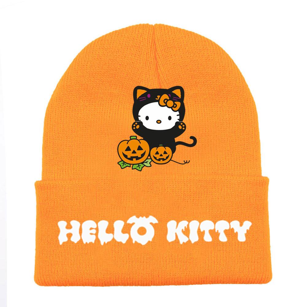 Halloween Printed Knit Cap For Winter Teens And Cartoon Enthusiasts