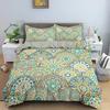 3D Printed Bohemian Ethnic Mandala Comfortable Duvet Quilt Cover Pillowcase Bedding Set Children Bedroom Decoration Home Textile