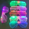 10/20/30PCS 3 Modes LED Glasses Glow In The Dark Party Neon Luminous Glasses  Birthday Wedding LED Party Supplies