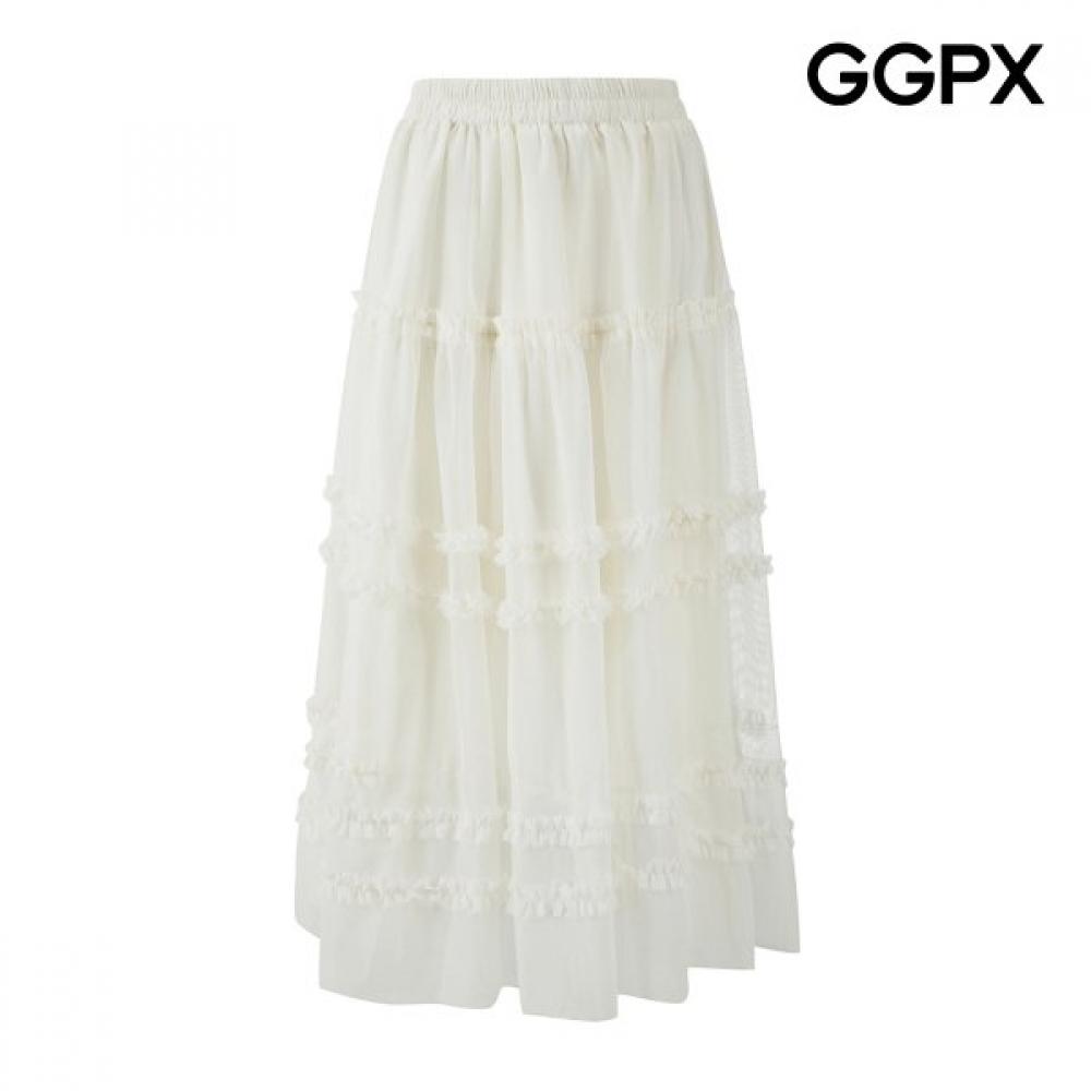 Frill Long Skirt Gq2sk009f Ivory/F