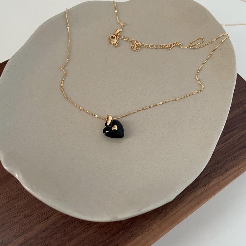 

2023 Летнее Ожерелье-Сердце в Стиле Легкой Роскоши: Женский чокер-цепочка на ключицу