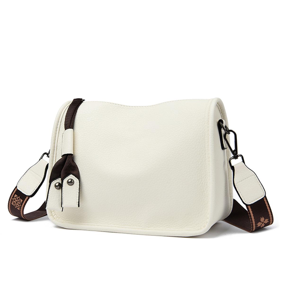 

2025 Large Capacity Women s Saddle Bag - Versatile Single Shoulder/Crossbody Bag білий