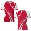 Maglia da Calcio Grafica con Bandiera Polacca alla Moda per Uomo Abbigliamento Estivo Emblema Nazionale T-shirt Stampate 3D Magliette Sportive Casual Top