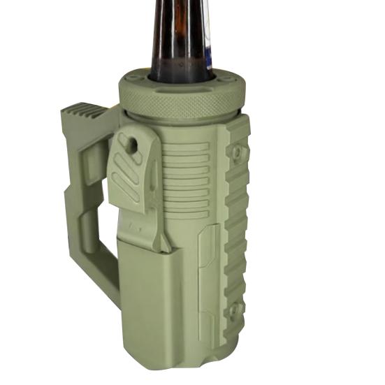 1/2Pcs Assault-Style Tactical Insulation Sleeve Portable Party Beverage Holder with Bottle Opener Beer Bottle 12oz Slim Cans Holder Men Gift