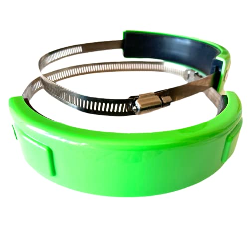 

(Прозрачная стойка) Защита глушителя мотоцикла Защита выхлопной трубы Глушитель Универсальный Набор из 2 штук (зеленый)