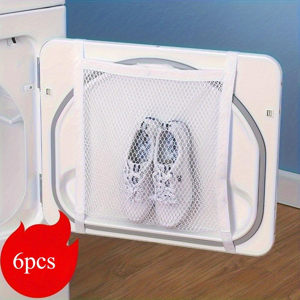 3/6pcs Sneaker Wash & Dry Net Bag, Dryer Door Shoe Mesh Bags With Zipper, Sneaker Dryer Bag