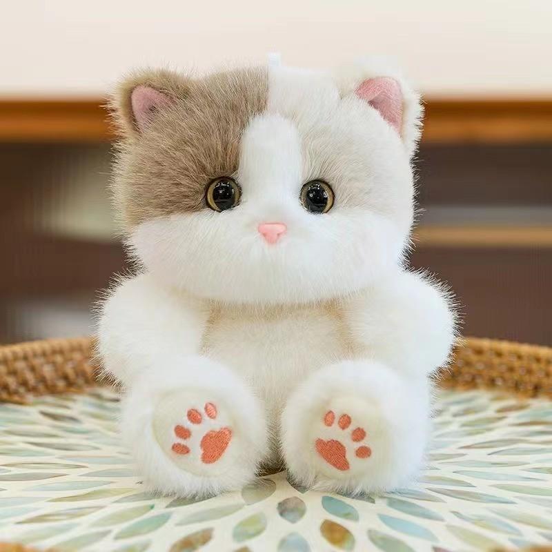 Siamese Cat Plush Toy With Pp Cotton Filling For Gift And Collection