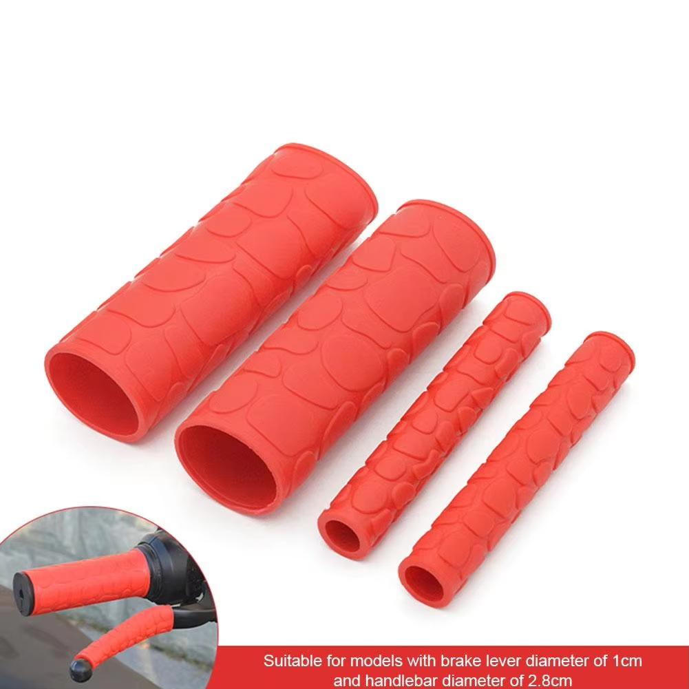 Universal Motorcycle Handlebar Grip Brake Clutches Lever Cover Protector Soft Rubber Bar Brake Handle Silicone Sleeve
